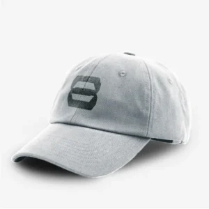 Casquette grise logo noire 8 Bit Apparel.