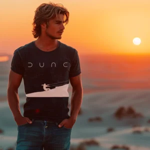 Homme portant un tee-shirt 8 Bit Apparel.